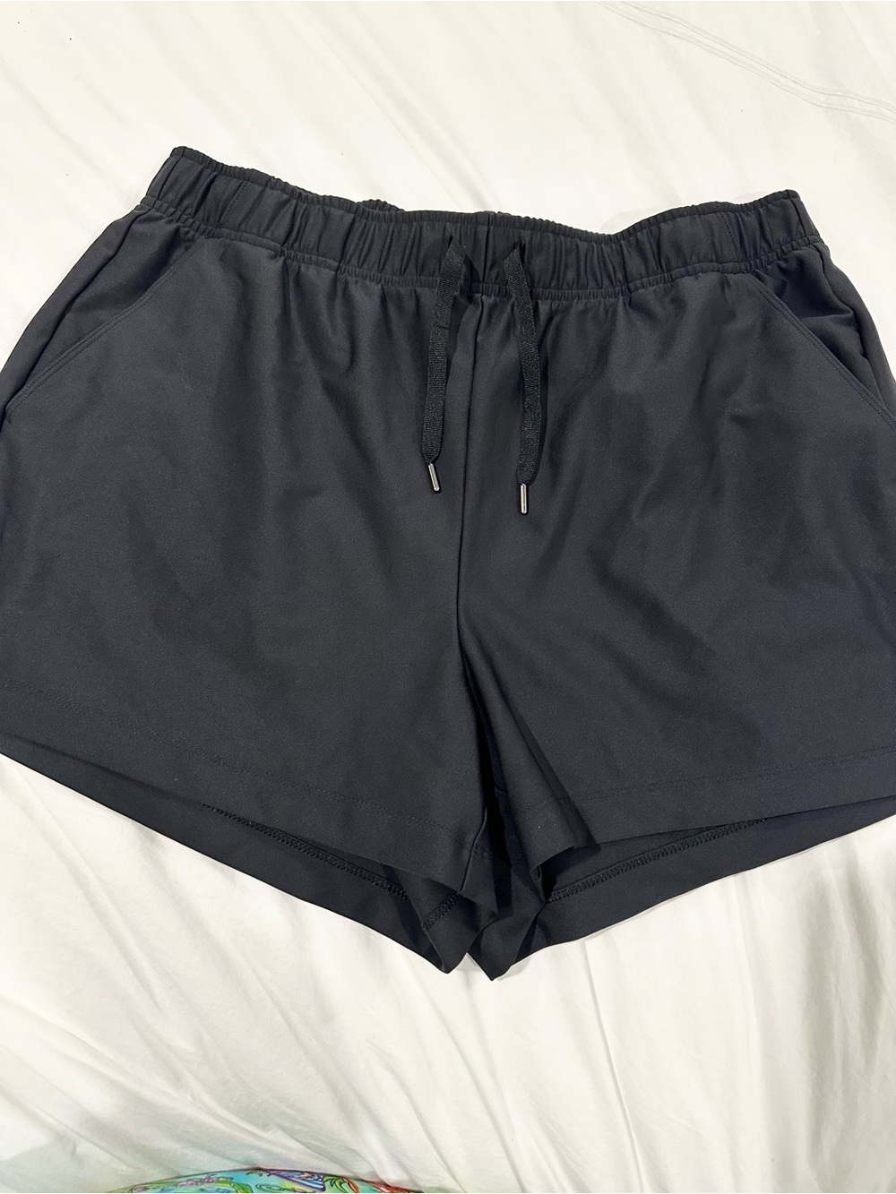 Old Navy Powersoft High-Rise Go-Dry Shorts Black